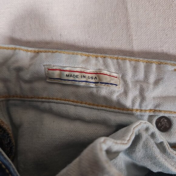 Agave Denimsmith Maverick Classic Straight Blue Jeans Mens Size 36 Button Fly - Picture 15 of 16